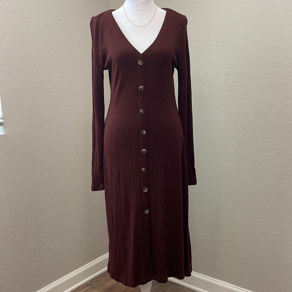 Brown Knit Dress